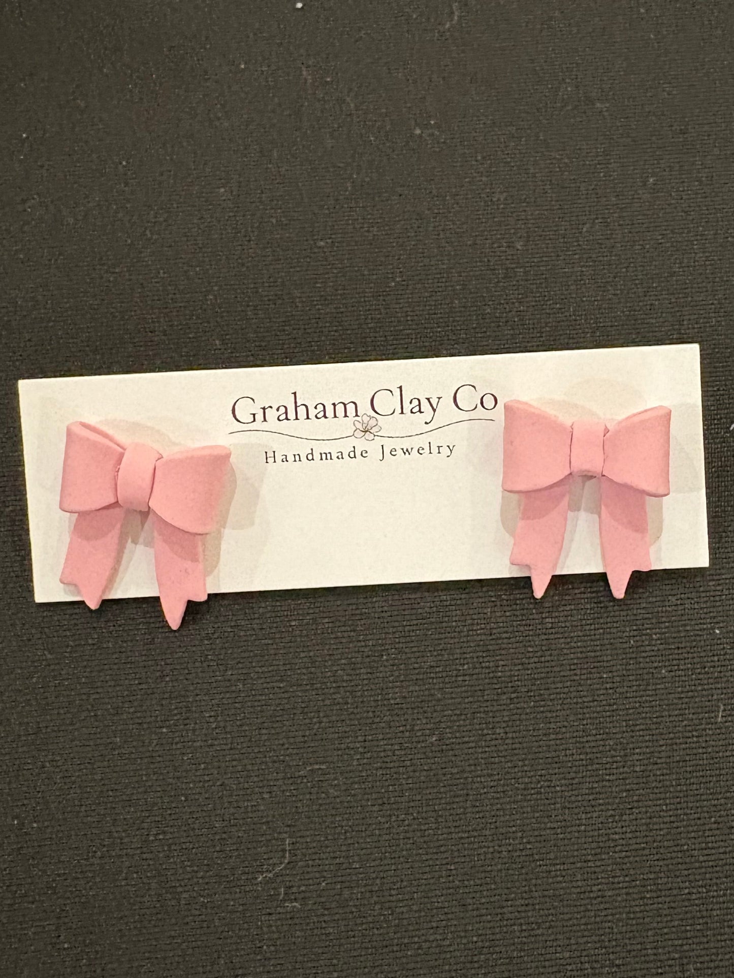 Ribbon Bow Studs
