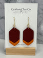 Color Block Chevron Dangle Earrings- Customize