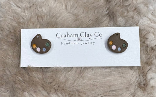 Art Pallet Stud Earrings