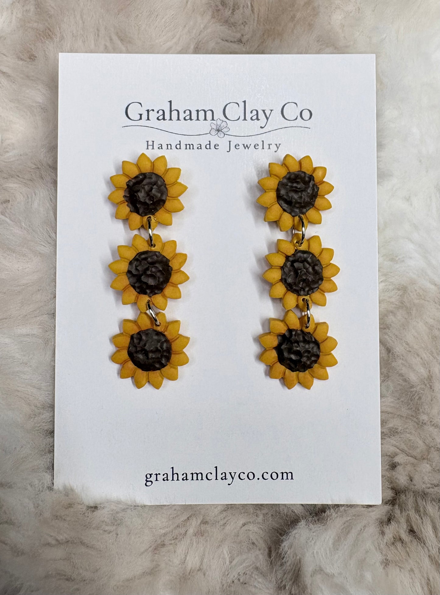 Sunflower Fields Dangle Earrings