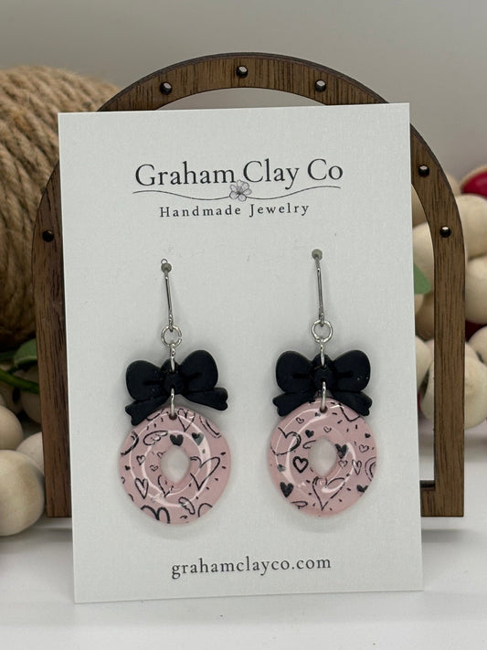 Bow Frame Dangle Earrings