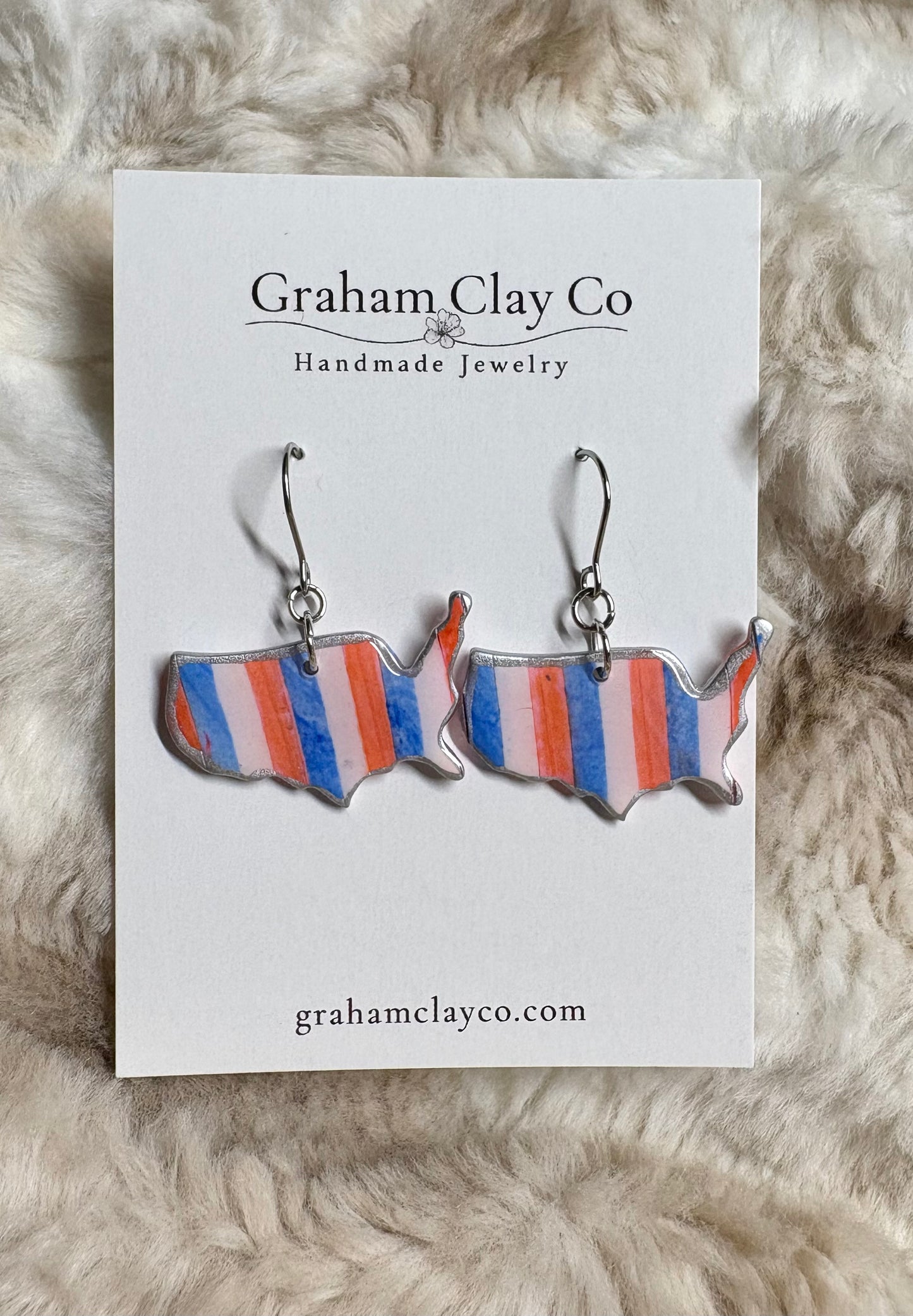 America’s Stripes Dangle Earrings