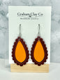 School Spirit Medallion Dangle Earrings-Customize