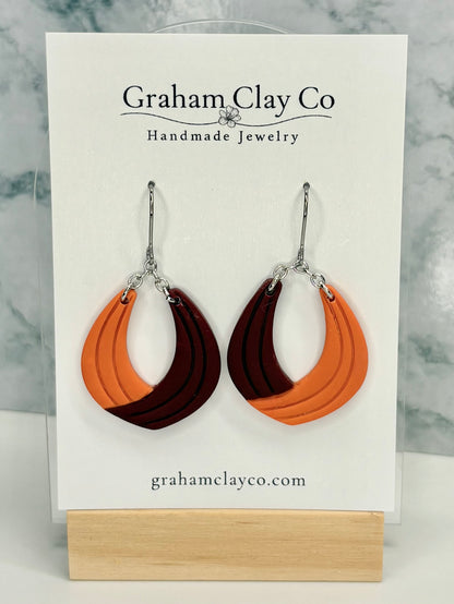 Open Curl School Spirit Dangle Earrings-Customize