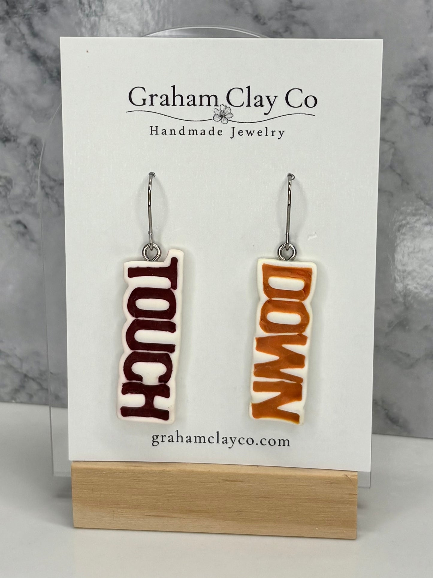 Touch Down Dangle Earrings-Customize