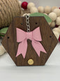 Pink Bow Keychain