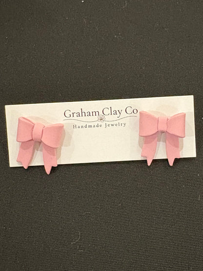 Ribbon Bow Studs