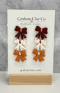 Triple Bow Drop Earrings-Customize