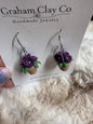 Flower Pot Dangle Earrings