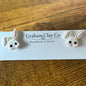 Floppy Bunny Stud Earrings