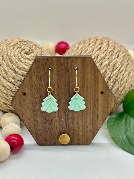 Embossed Glitter Trees