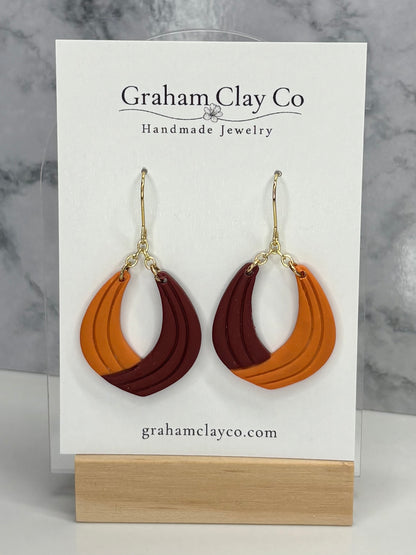 Open Curl School Spirit Dangle Earrings-Customize