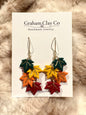 Fall Maple Leaves Dangle Earrings