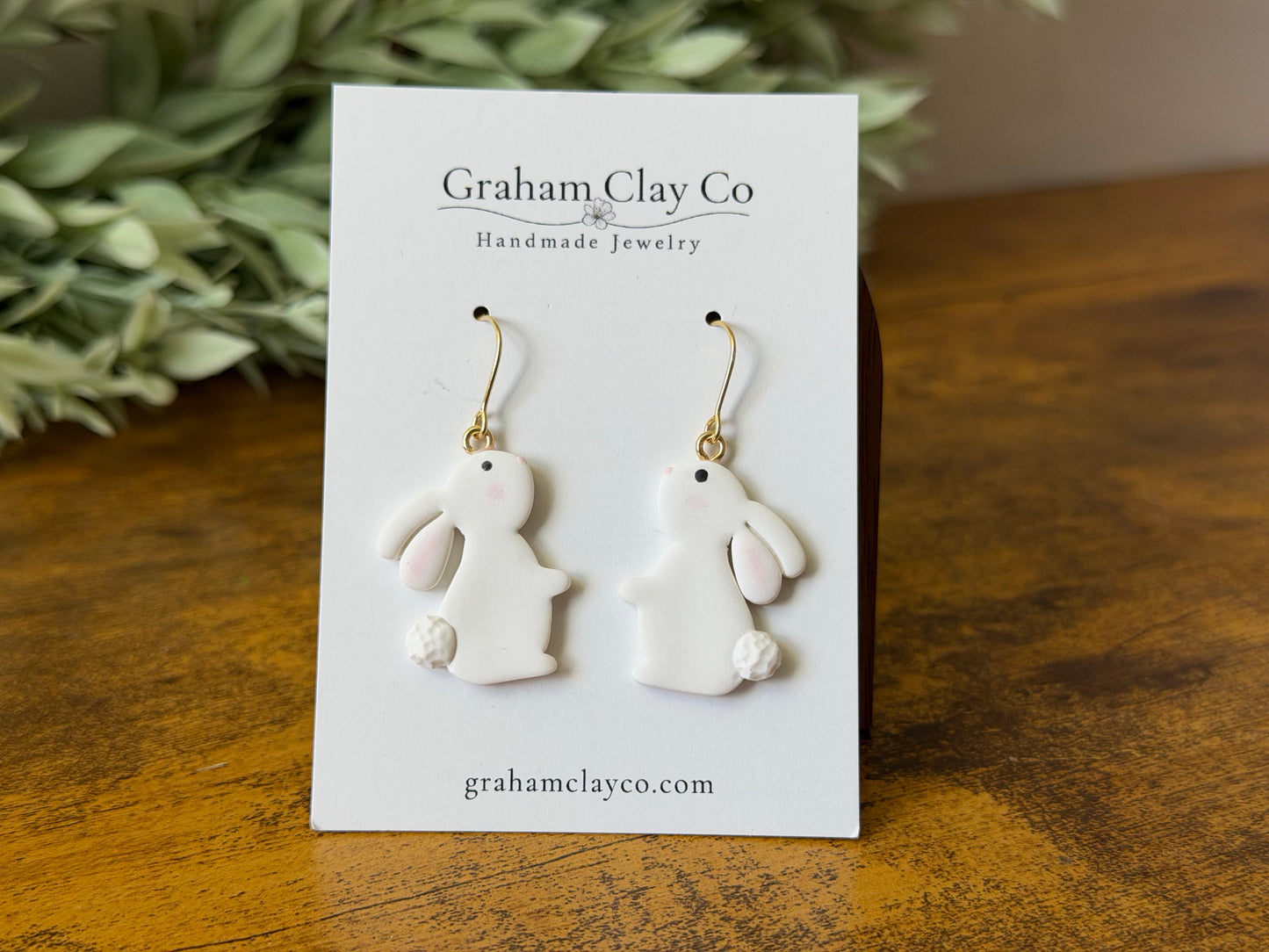 Large Bunny Dangle Earrings