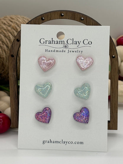 Mini Heart Stud Pack