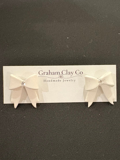 Ribbon Bow Studs