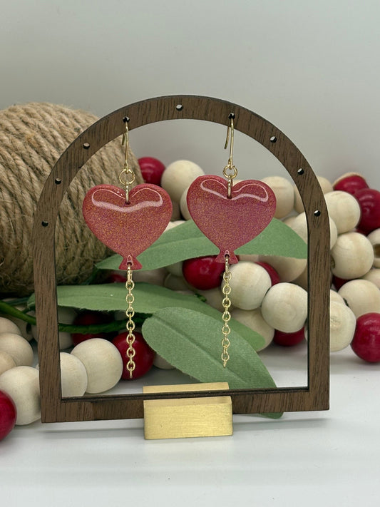 Balloon Heart Dangle Earrings