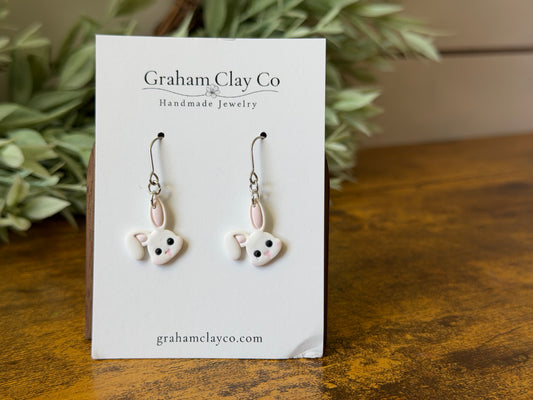 Floppy Bunny Dangle Earrings