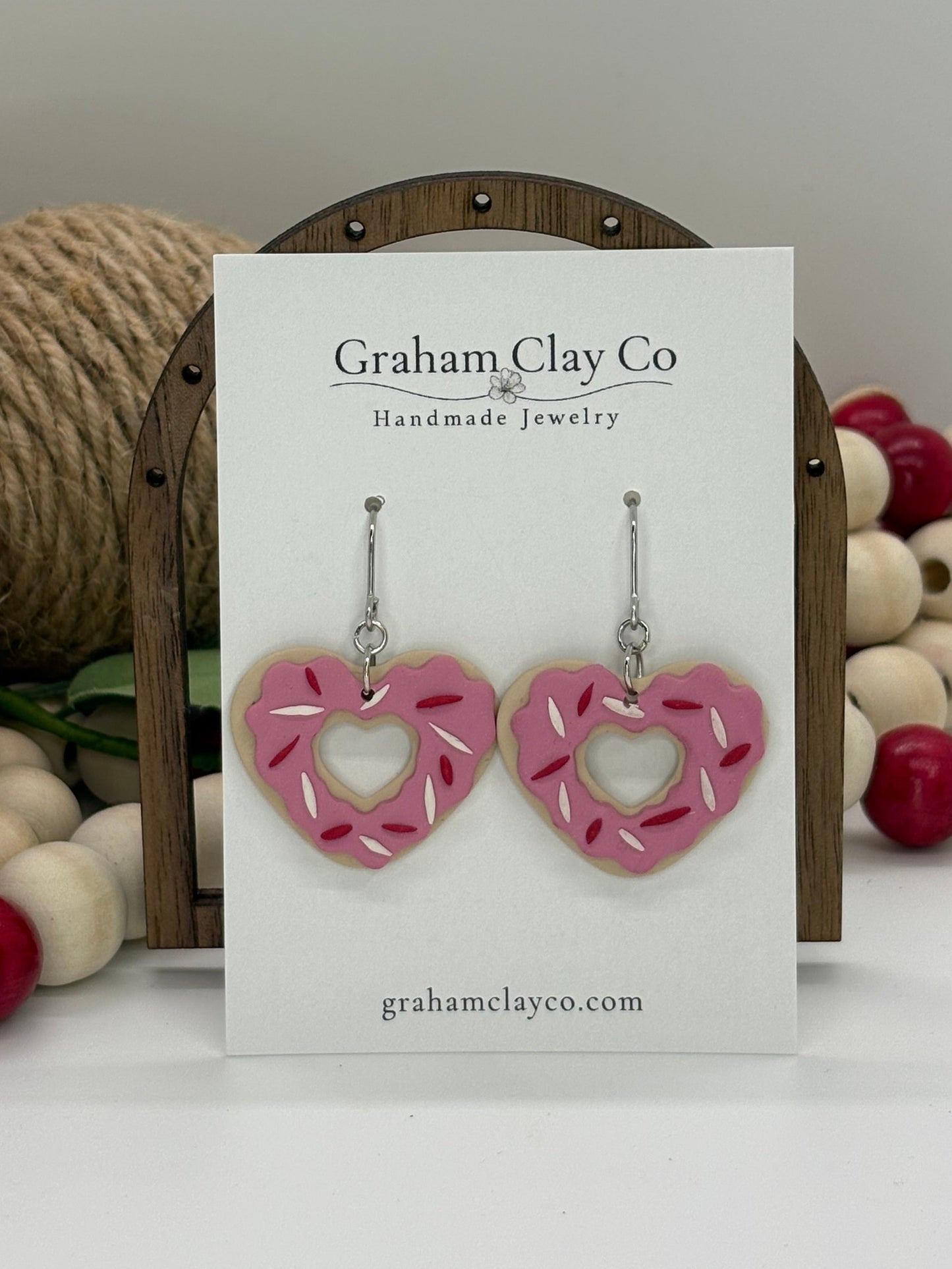 Donut Heart Dangles