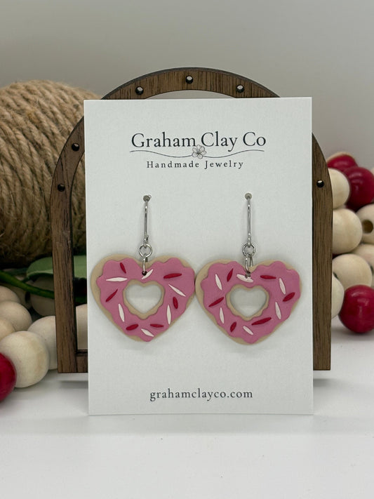 Donut Heart Dangles