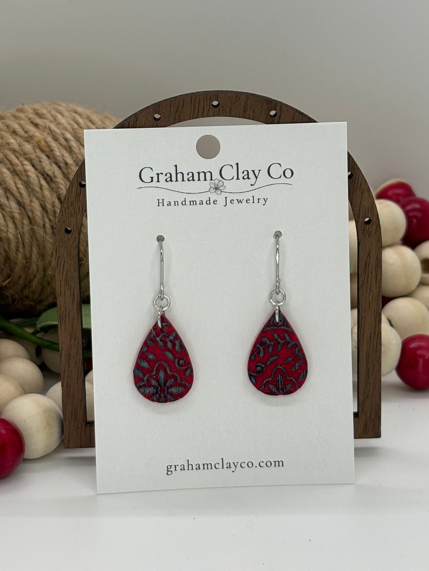 Lace Valentine's Dangle Earrings