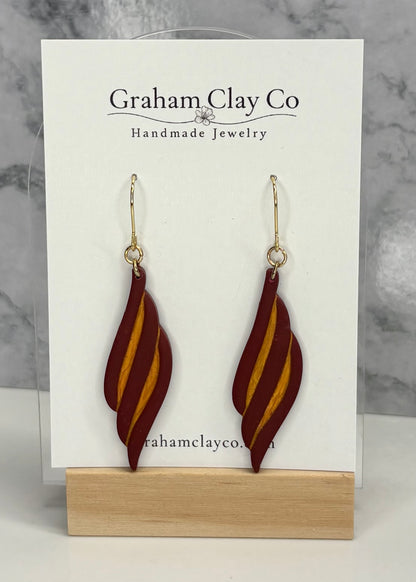 Color Twist Dangle Earrings-Customize