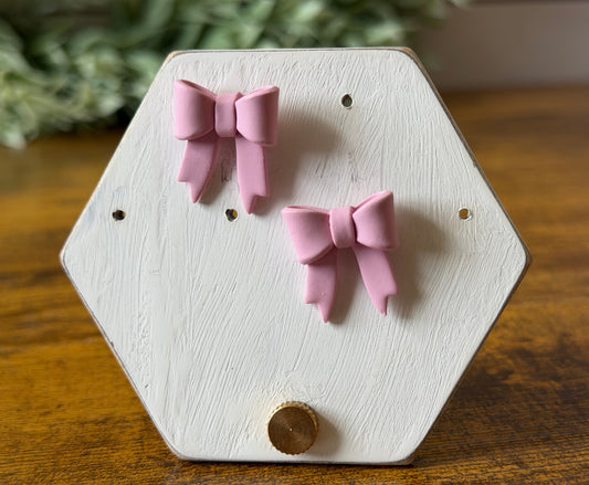Ribbon Bow Studs
