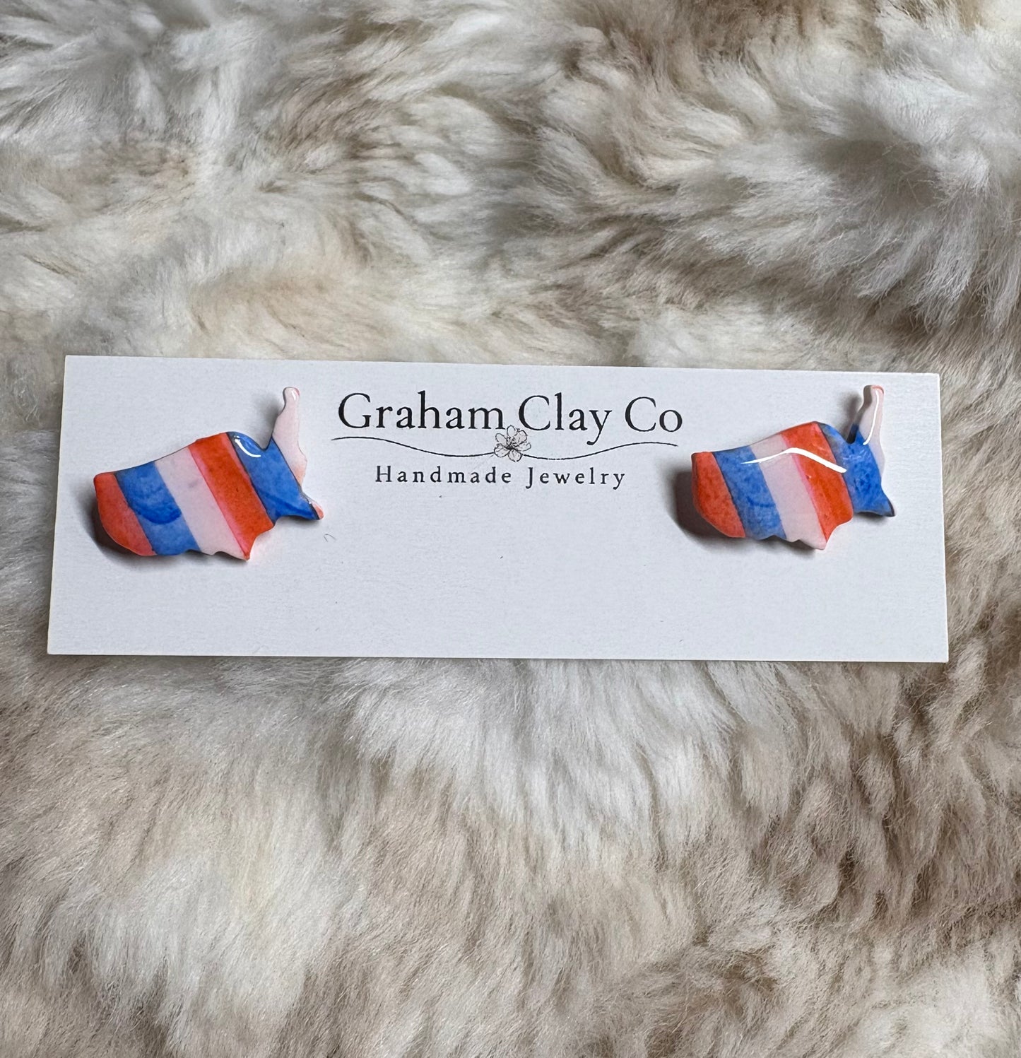 America’s Stripes Stud Earrings