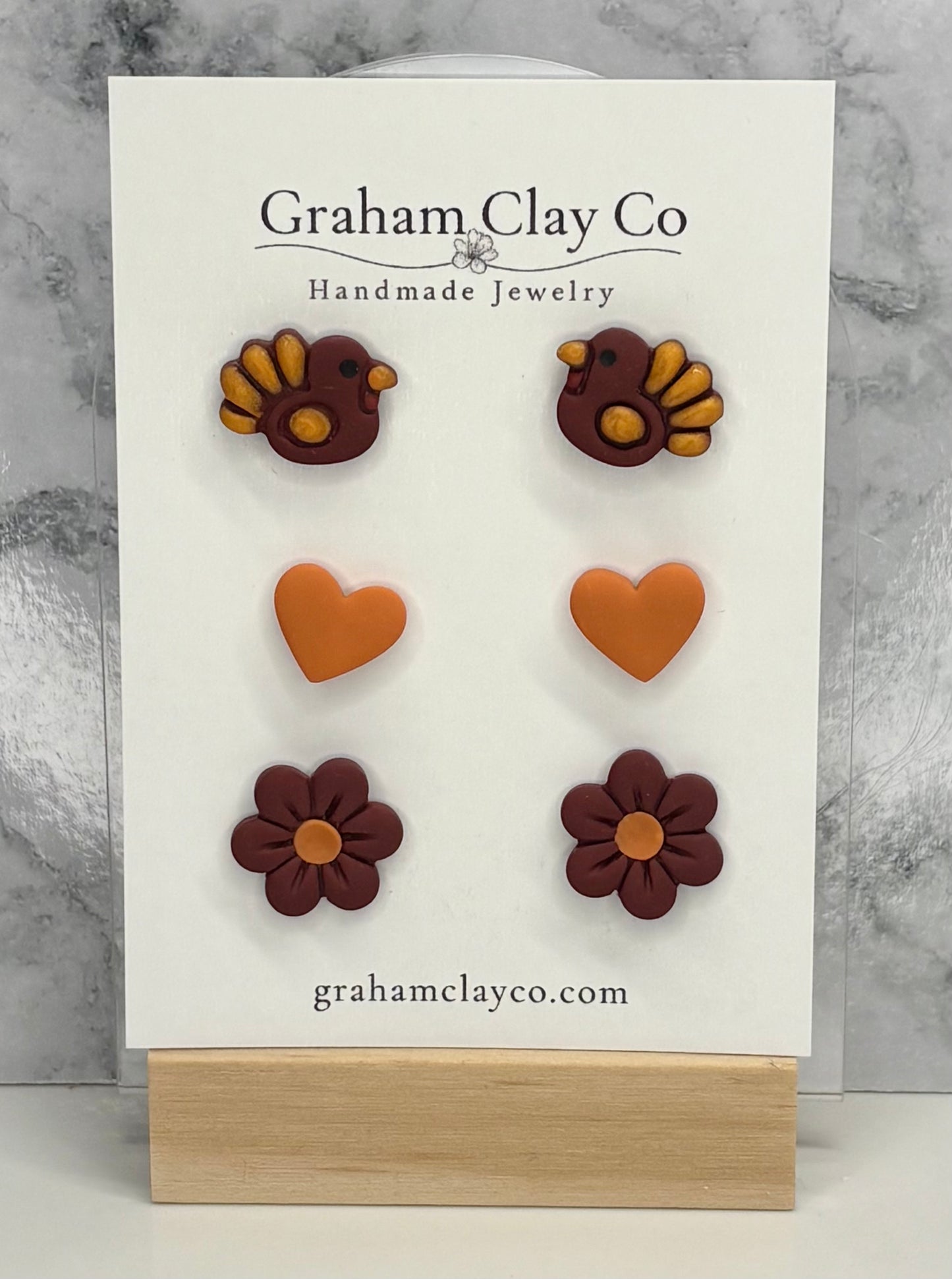 Orange and Maroon Stud Pack
