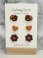 Orange and Maroon Stud Pack