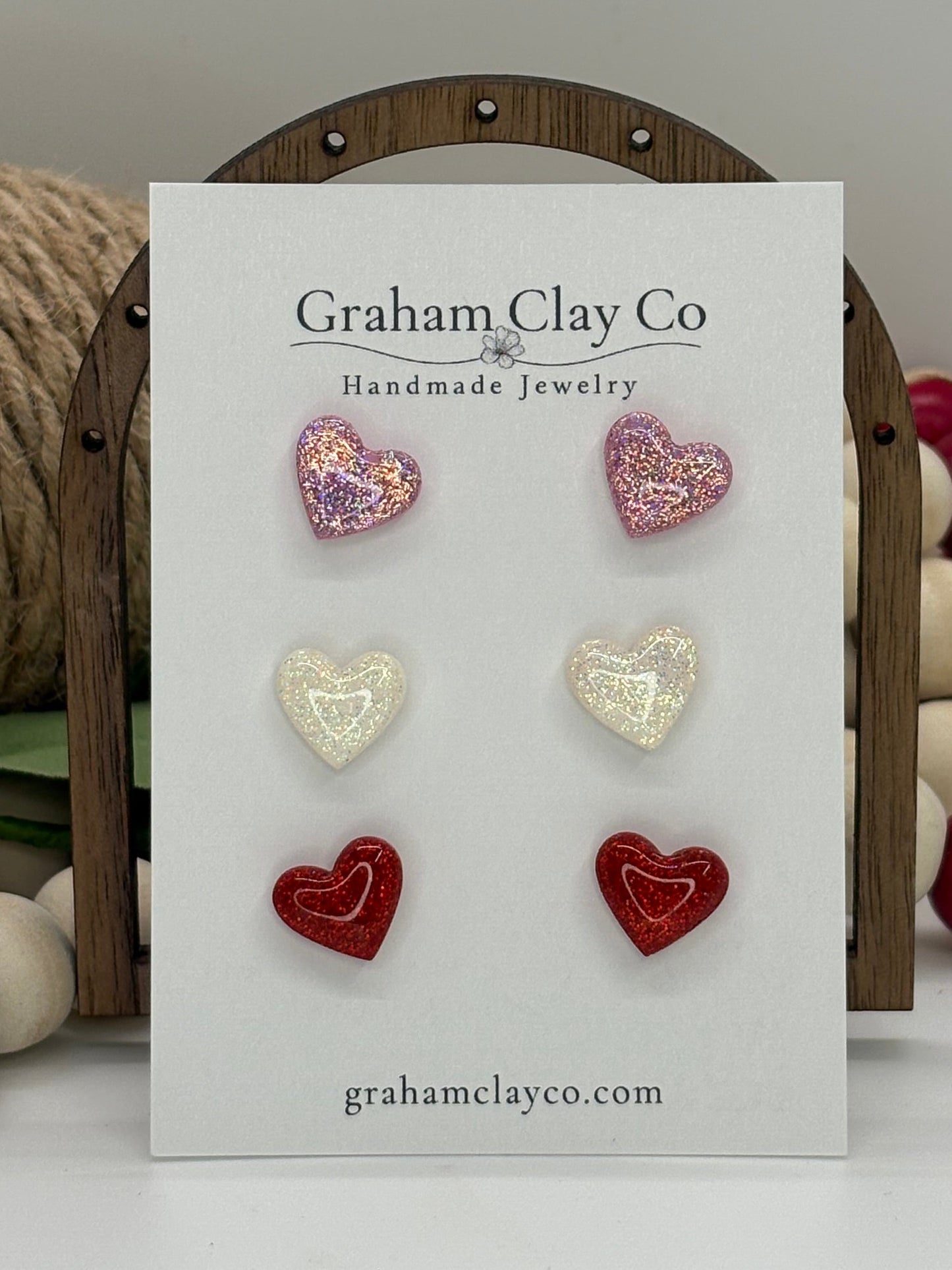 Mini Heart Stud Pack